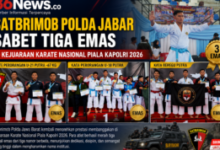 Satbrimob Polda Jabar Raih Tiga Emas, Kiprah Karateka Brimob di Piala Kapolri 2026 Menguat