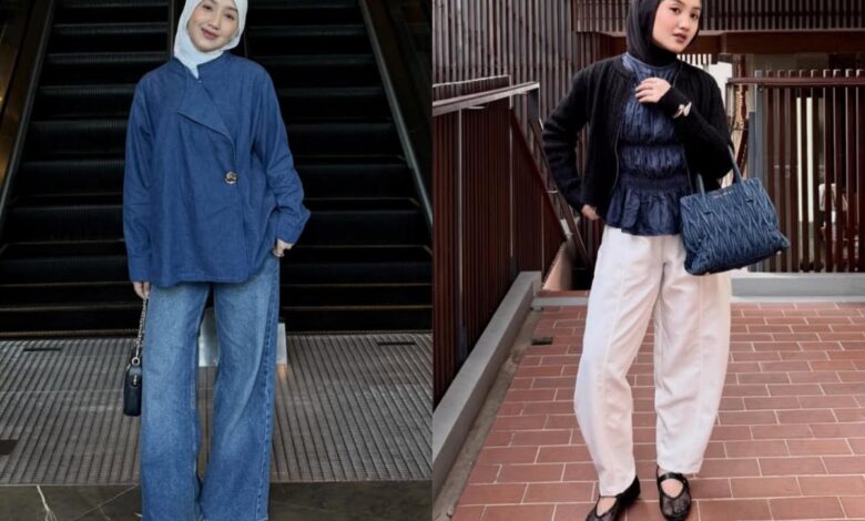 7 Ide Outfit Serba Denim Ala Thafanya Sabila Yang Bikin Tampilan Kasual Terlihat Naik Kelas